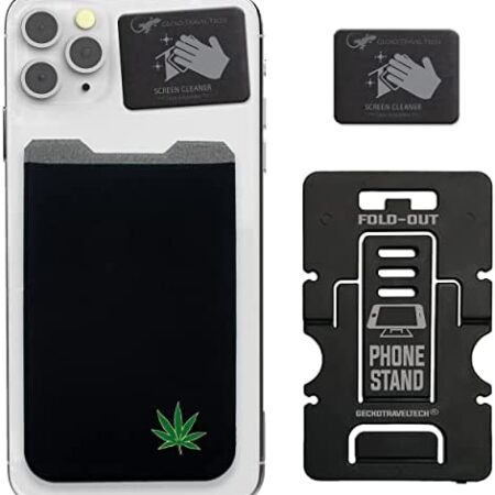 Weed a Card Holders - herb Accessories Credit Card Holder for iPhone - Weed Stickers and Decals Adhesive Phone Wallet