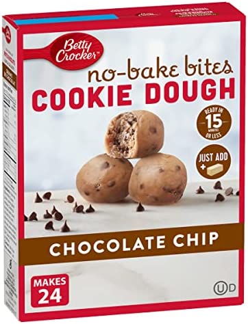 Betty Crocker No Bake Cookie Dough Bites Chocolate Chip, 292 g