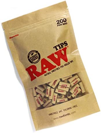 Raw Natural Unrefined Pre-Rolled Tips (200)