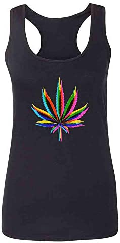 Weed Mirage Marijuana Pot 420 Fashion Tank Top Tee for Women